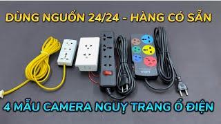 Tổng Hợp 5 Mẫu Camera Nguy Trang Ổ Cắm Điện HÀNG CÓ SẴN - Camera Giấu Kín Ổ Điện Quay Lén 24/24