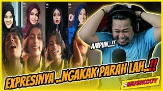 EXPRESINYA ..‼️ AMSYAR LEE - TIK TOK - TIRU SUARA ARTIS | REACTION