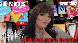 My BIGGEST Eyeshadow Palette Declutter | My Full Eyeshadow collection  #eyeshadowdeclutter