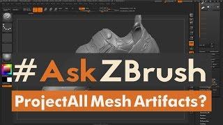 #AskZBrush: “I get artifacts using ProjectAll is there a way to fix this?”