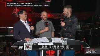 UFC 305 | Dricus du Plessis & Alex Volkanovski banter over sparring session - FightWeek LIVE SHOW