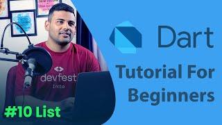 Lists in Dart - #10 Dart Programming Tutorial for Beginners