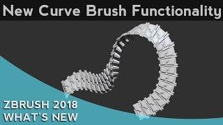 052 ZBrush 2018 New Curve Brush Functionality