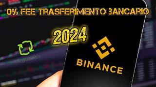 Bonifico BINANCE 0 FEE  Tutorial 2023 PAYMONADE ( Video Obsoleto per 2024)