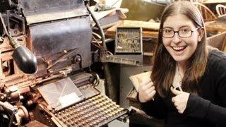 A Real, Working Linotype Machine