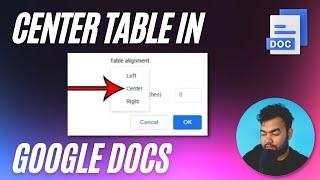 How to Center a Table Horizontally in Google Docs 2023