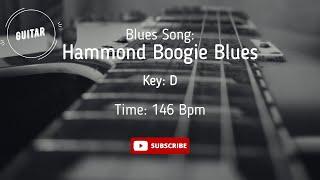 Hammond Boogie Blues Backing Track GUITAR Jam in D