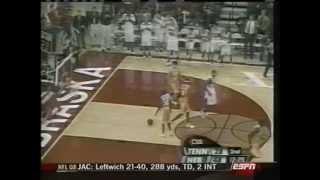 Jason Dourisseau Collapses Basket Stanchion (2004 Nebraska Basketball)