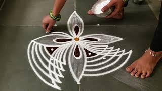 Easy padikolam designs| Simple muggulu designs| easy rangoli designs| Beginners kolam