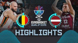 Belgium  vs Latvia  | Highlights | FIBA EuroBasket 2025 Qualifiers