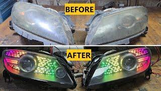 How to Design Mazda RX8 Custom Headlights