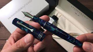 Leonardo Officina Italiana Momento Zero Grande Fountain Pen Unboxing and Writing Sample