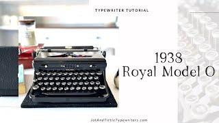 1938 Royal Model O | Typing Demo