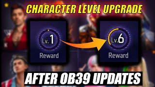 How To Upgrade Character Level After OB39 Update Free Fire | Character Level Up Kaise Kare Free Fire