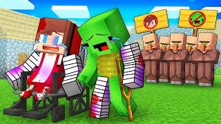 Villagers KICKED Disabled Mikey and JJ OUT in Minecraft (Maizen)