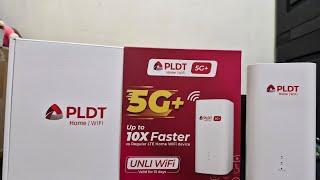 New PLDT Home WiFi 5G+ | H153-381 Modem with Unboxing and Speed Test