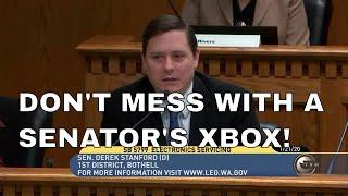 Senator Derek Stanford(XBOX GAMER) vs. Charlie Brown(CTA LOBBYIST)