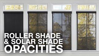 Roller Shades and Solar Shades Opacities | Blinds.com