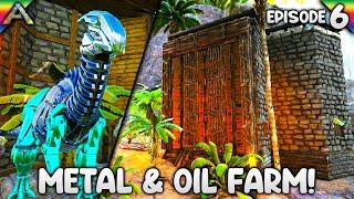 How to Build an ARK Metal & Oil Farm! | Let's Play ARK Survival Evolved: The Island | Episode 6