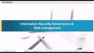 Information Security Governance And Risk Management | CISSP Training Videos