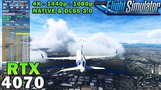 Microsoft Flight Simulator | RTX 4070 | 5800X3D | 4K 1440p 1080p | Ultra Settings | DLSS 3 FG ON/OFF