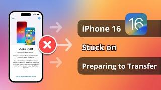 Quick Fix! How to Fix iPhone 14/15/16 Stuck on Preparing to Transfer | iPhone to iPhone Transfer