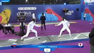 Sirius Epee 2022, ME Ind T64 Komata JPN - Gusev RUS