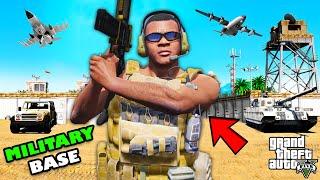 Franklin Opened His Own MILITARY BASE in GTA 5 | SHINCHAN and CHOP