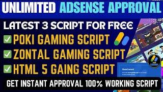 3 Latest Gaming Script - Get Unlimited AdSense Approval with HTML 5 Games