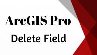 ArcGIS Pro - Delete Field