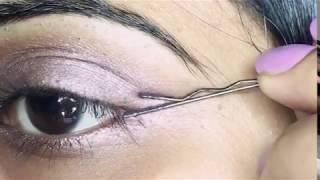 Bobby pin eyeliner hack!