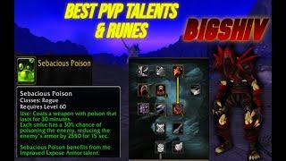 Bigshiv Phase 4 Best Rogue PvP TALENTS AND RUNES!