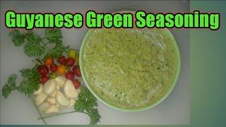 How To Make Guyanese Green Seasoning / Cooking With Afton