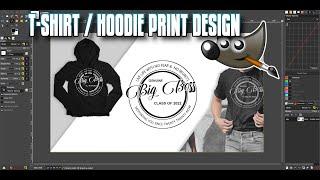 Gimp Tutorial: How to design your hoodie or t shirt in Gimp