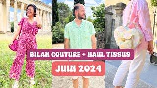 Bilan couture de juin 2024 : patrons d’accessoires, couture homme et femme