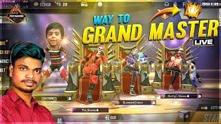 BYE BYE RANKED MATCH !! FREE FIRE TAMIL LIVE GRAND MASTER TO GOLD - GARENA FREE FIRE