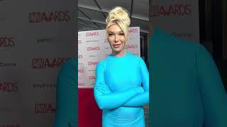 Trans porn star Aubrey Kate on the AVN 2023 red carpet