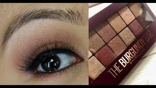 Maybelline Burgundy Bar Palette Tutorial | aboutsomethingpretty