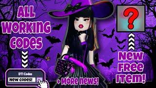 WORKING CODES, NEW FREE ITEMS & MORE NEWS IN DRESS TO IMPRESS HALLOWEEN UPDATE!  | DTI Roblox 