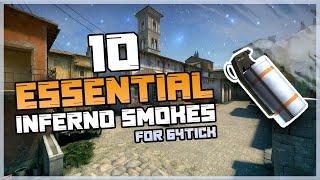 CS:GO - 10 Essential Inferno Smokes for 64tick