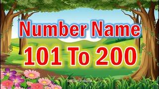 Number Names 101 To 200|Numbers 101 to 200 With Spelling|101 to 200 Number Names/Number Name|101-200