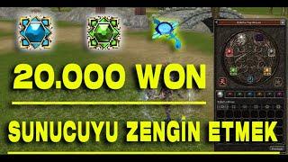 20.000 WONLA SUNUCUYU ZENGİN ETMEK !! | Metin2 Charon #7