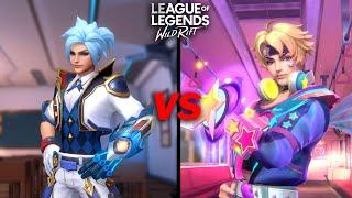 Lovestruck Ezreal VS Mythic Battle Academia Ezreal : Skin Comparison | Wildrift