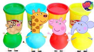  PEPPA PIG enseña los COLORES con PLAY DOH  