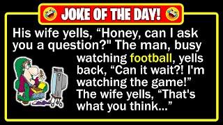  BEST JOKE OF THE DAY! - It's Sunday, and Dave is watching football on the TV...| Funny Daily Jokes