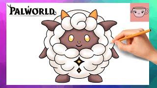 How To Draw Lamball from Palworld |  Cute Easy Step By Step Drawing Tutorial