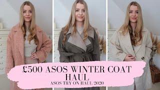 HUGE £500 ASOS WINTER COAT HAUL 2020 | Asos try on haul