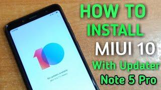 How to Install MIUI 10 in Redmi Note 5 Pro With Updater App | No unlocking needed