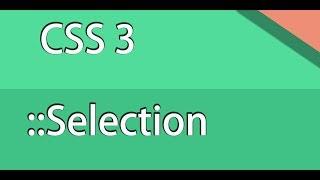 css  ::selection selector | change selected text background color using css selection property