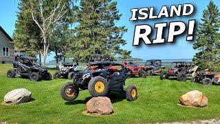 Maverick X3s and RZR Turbos rip hard on DRUMMOND ISLAND!!